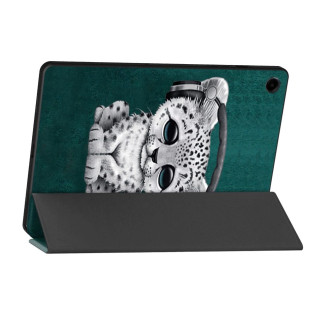 Tech-Protect SmartCase case for Samsung Galaxy Tab A9+ 11&quot; X210 / X215 / X216 - blue with a cat
