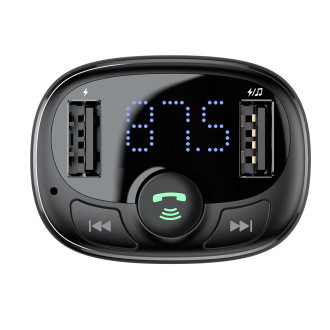 Bluetooth vysílač / nabíječka do auta Baseus S-09A (Overseas Edition) - černá