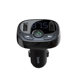 Bluetooth vysílač / nabíječka do auta Baseus S-09A (Overseas Edition) - černá
