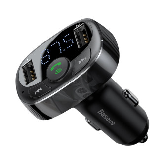 Bluetooth vysílač / nabíječka do auta Baseus S-09A (Overseas Edition) - černá