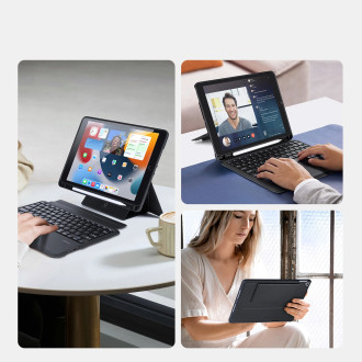 Dux Ducis DK Series Bluetooth Keyboard Case for Apple iPad 7/8/9 10.2&#39;&#39;/iPad Air 3/iPad Pro 10.5&#39;&#39; (2017) - Black