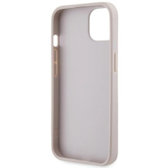 Guess GUHCP14SP4TDSCPP case for iPhone 14 - pink Crossbody 4G Metal Logo