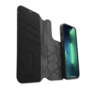 Decoded Detachable Wallet Case Leather with MagSafe with Flip for iPhone 14 Pro - Black