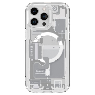 Spigen Ultra Hybrid Mag Case with MagSafe for iPhone 15 Pro - White (Zero One Pattern)