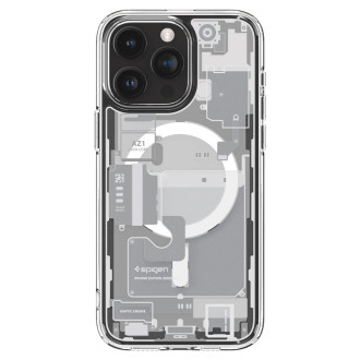 Spigen Ultra Hybrid Mag Case with MagSafe for iPhone 15 Pro - White (Zero One Pattern)
