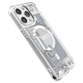 Spigen Ultra Hybrid Mag Case with MagSafe for iPhone 15 Pro - White (Zero One Pattern)