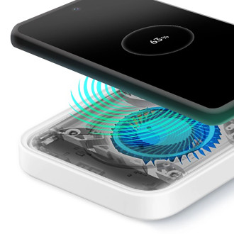 Samsung Wireless Charger Duo EP-P5400BWEGEU inductive charger 15W - white