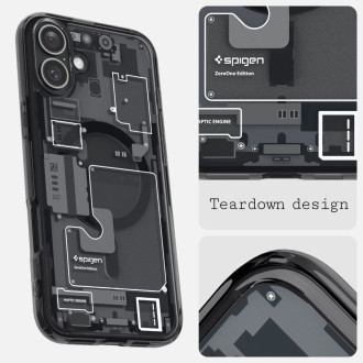 Spigen Ultra Hybrid MagSafe Zero One for iPhone 16 - Dark Gray