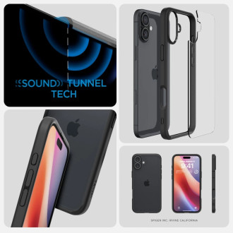 Spigen Ultra Hybrid iPhone 16 Case - Matte Black