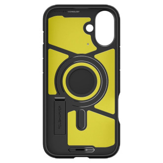 Spigen Tough Armor MagSafe case with stand for iPhone 16 - black