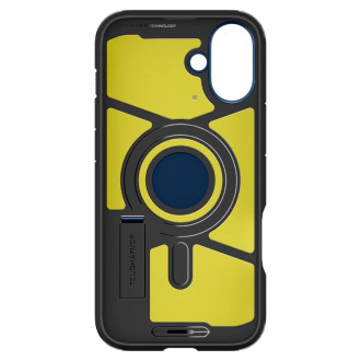 Spigen Tough Armor MagSafe case with stand for iPhone 16 - blue