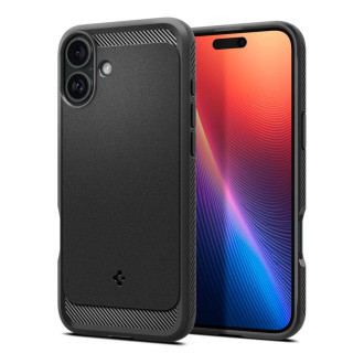 Spigen Rugged Armor MagSafe case for iPhone 16 - black