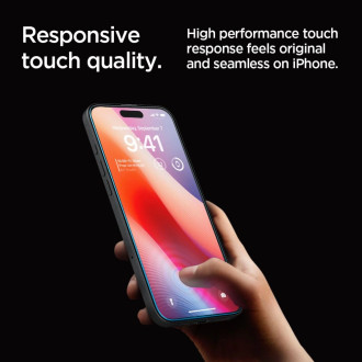 Spigen Glas.tR EZ Fit tempered glass for iPhone 16 Pro - 2 pcs.