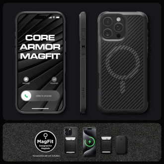 Spigen Core Armor Mag Case with MagSafe for iPhone 16 Pro - Matte Black