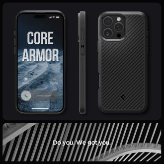 Spigen Core Armor iPhone 16 Pro Case - Matte Black