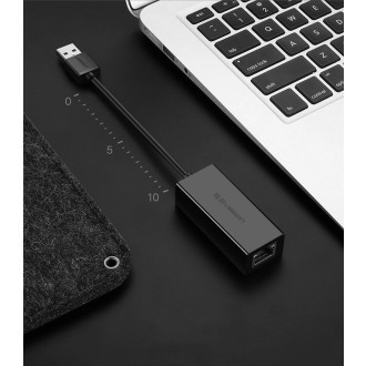 Ugreen external network adapter RJ45 - USB 2.0 100 Mbps Ethernet black (CR110 20254)