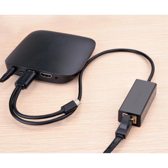 Ugreen external network adapter RJ45 - USB 2.0 100 Mbps Ethernet black (CR110 20254)