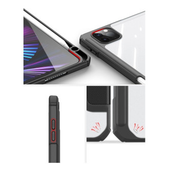 Dux Ducis Toby Armored Flip Smart Case for iPad Air 2020/2022 with Apple Pencil Holder Pink