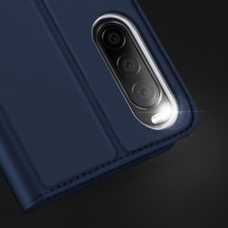Dux Ducis Skin Pro Case for Sony Xperia 10 V Flip Card Wallet Stand Black