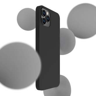 3mk Silicone Case for iPhone 12 Pro Max - black