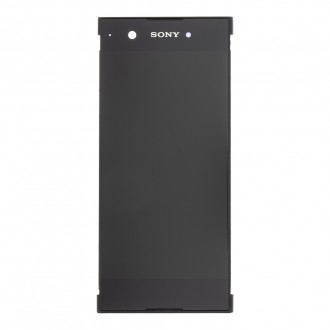 LCD Display + Dotyková Deska + Přední Kryt Black Sony G3121 Xperia XA1