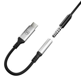 3mk USB-C adapter - 3.5 mm minijack - silver