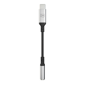 3mk USB-C adapter - 3.5 mm minijack - silver