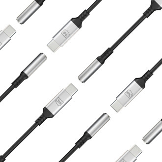 3mk USB-C adapter - 3.5 mm minijack - silver