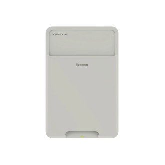 Baseus self-adhesive card case for phone documents gray (ACKD-B0G)