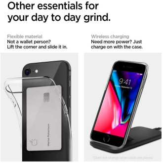 Spigen Liquid Crystal Case for iPhone 7 / 8 / SE 2020 / 2022 - Transparent