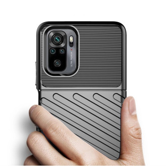 Thunder Case Flexible Tough Rugged Cover TPU Case for Xiaomi Redmi 10 black