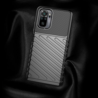 Thunder Case Flexible Tough Rugged Cover TPU Case for Xiaomi Redmi 10 black
