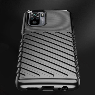 Thunder Case Flexible Tough Rugged Cover TPU Case for Xiaomi Redmi 10 black