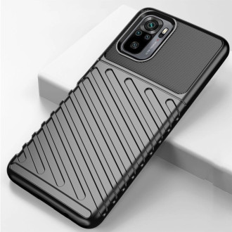 Thunder Case Flexible Tough Rugged Cover TPU Case for Xiaomi Redmi 10 black