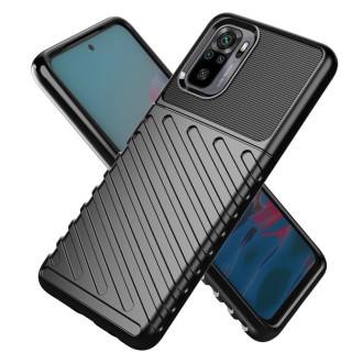 Thunder Case Flexible Tough Rugged Cover TPU Case for Xiaomi Redmi 10 black
