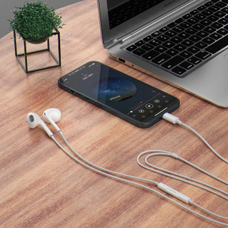 Dudao X14PROL-W1 in-ear headphones with Lightning connector white (X14PROL-W1)