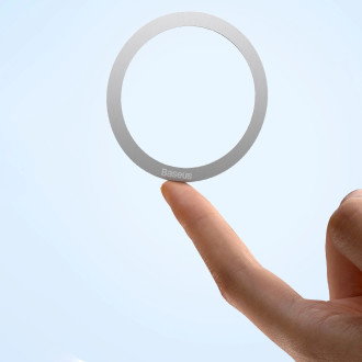 Baseus Halo Series magnetic ring (2 pcs/package) silver (PCCH000012)