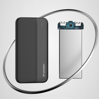 Wozinsky powerbank Li-Po 10000mAh 2 x USB black (WPBBK1)