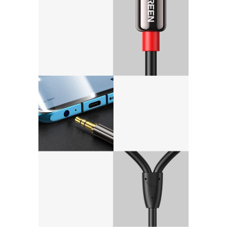 Ugreen AV116 10591 audio mini jack cable 3.5 mm (male) / 2RCA (male) 5m - black