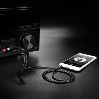 Ugreen AV116 10591 audio mini jack cable 3.5 mm (male) / 2RCA (male) 5m - black