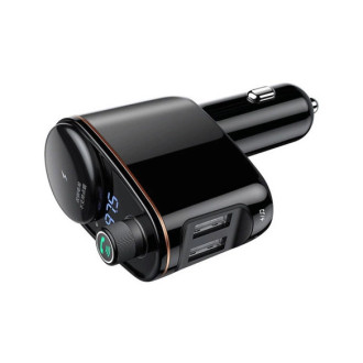 Baseus S-06 Bluetooth/USB car FM transmitter (Overseas Edition) - black