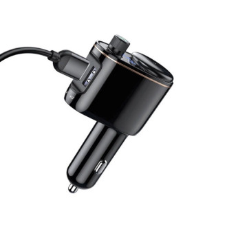 Baseus S-06 Bluetooth/USB car FM transmitter (Overseas Edition) - black