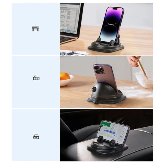 Joyroom JR-ZS354 phone holder with suction cup for car, office, home - black