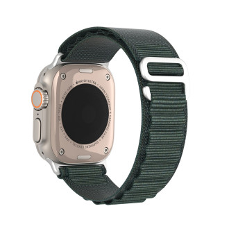 Sport strap with buckle for Apple Watch Ultra / 9 / 8 / 7 / 6 / SE / 5 / 4 / 3 / 2 / 1 (42, 44, 45, 49 mm) Dux Ducis Strap GS Version - green