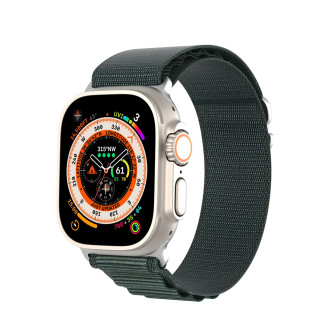 Sport strap with buckle for Apple Watch Ultra / 9 / 8 / 7 / 6 / SE / 5 / 4 / 3 / 2 / 1 (42, 44, 45, 49 mm) Dux Ducis Strap GS Version - green