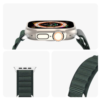 Sport strap with buckle for Apple Watch Ultra / 9 / 8 / 7 / 6 / SE / 5 / 4 / 3 / 2 / 1 (42, 44, 45, 49 mm) Dux Ducis Strap GS Version - green