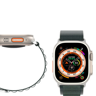 Sport strap with buckle for Apple Watch Ultra / 9 / 8 / 7 / 6 / SE / 5 / 4 / 3 / 2 / 1 (42, 44, 45, 49 mm) Dux Ducis Strap GS Version - green