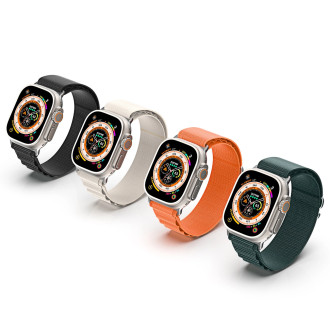 Sport strap with buckle for Apple Watch Ultra / 9 / 8 / 7 / 6 / SE / 5 / 4 / 3 / 2 / 1 (42, 44, 45, 49 mm) Dux Ducis Strap GS Version - white