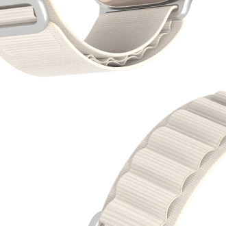 Sport strap with buckle for Apple Watch Ultra / 9 / 8 / 7 / 6 / SE / 5 / 4 / 3 / 2 / 1 (42, 44, 45, 49 mm) Dux Ducis Strap GS Version - white