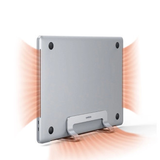 Ugreen Aluminum Vertical Stand Holder Stand for MacBook Laptop Tablet Silver (20471 LP258)